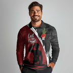 Anzac Day Women Veteran Long Sleeve Polo Shirt Ode of Remembrance