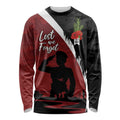 Anzac Day Women Veteran Long Sleeve Shirt Ode of Remembrance