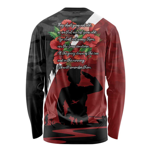 Anzac Day Women Veteran Long Sleeve Shirt Ode of Remembrance
