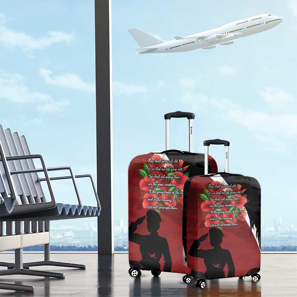 Anzac Day Women Veteran Luggage Cover Ode of Remembrance