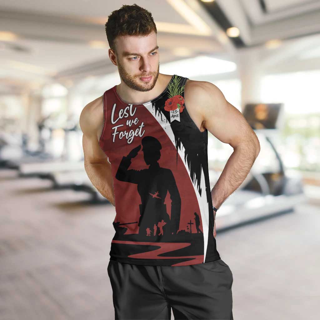 Anzac Day Women Veteran Men Tank Top Ode of Remembrance