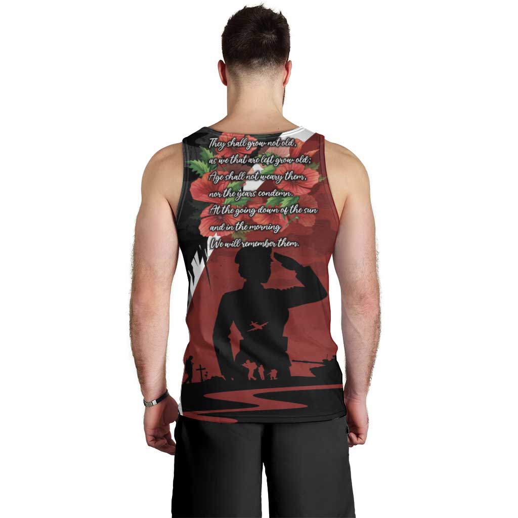 Anzac Day Women Veteran Men Tank Top Ode of Remembrance