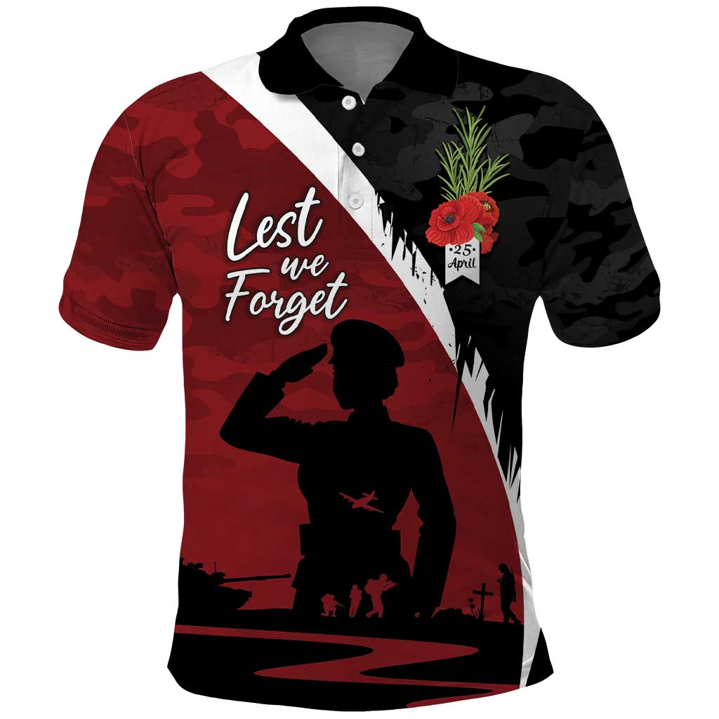 Anzac Day Women Veteran Polo Shirt Ode of Remembrance