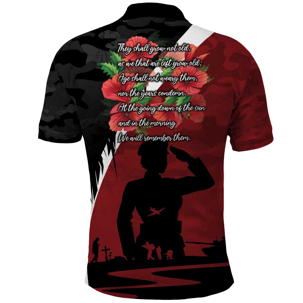 Anzac Day Women Veteran Polo Shirt Ode of Remembrance