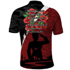 Anzac Day Women Veteran Polo Shirt Ode of Remembrance