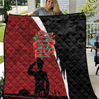 Anzac Day Women Veteran Quilt Ode of Remembrance