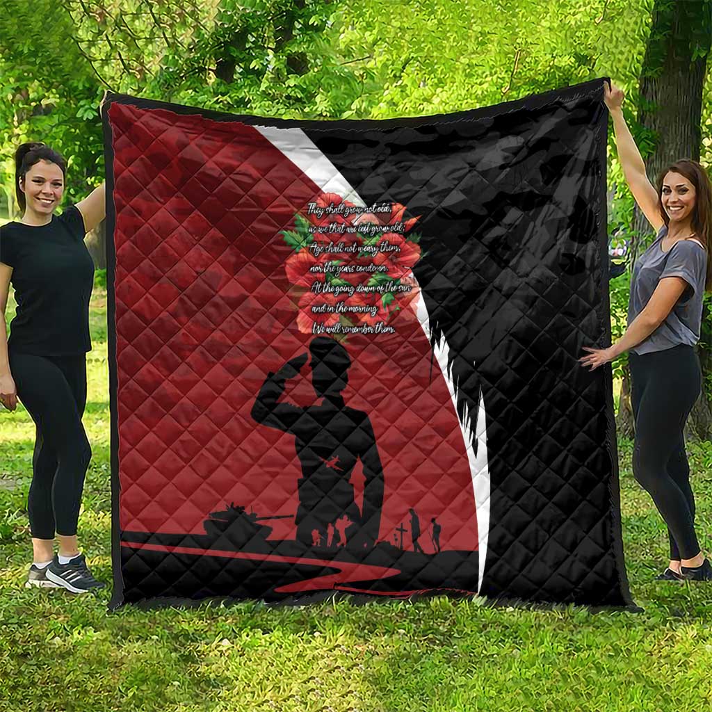 Anzac Day Women Veteran Quilt Ode of Remembrance