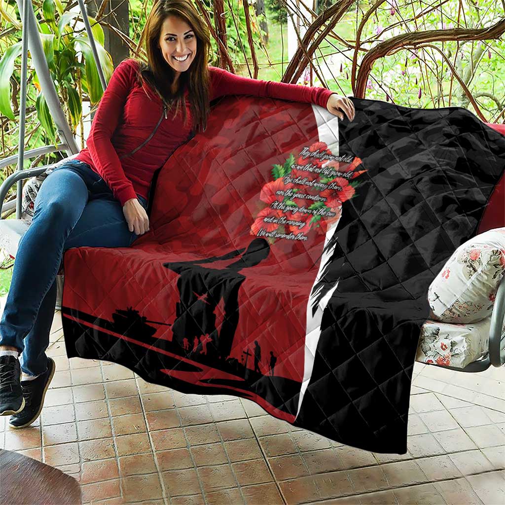 Anzac Day Women Veteran Quilt Ode of Remembrance
