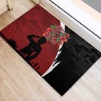 Anzac Day Women Veteran Rubber Doormat Ode of Remembrance