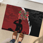 Anzac Day Women Veteran Rubber Doormat Ode of Remembrance