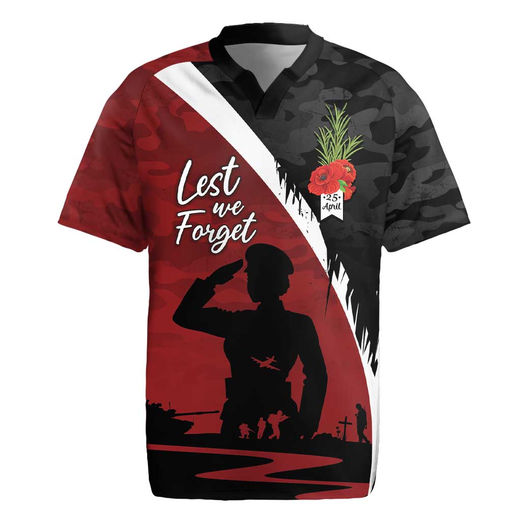 Anzac Day Women Veteran Rugby Jersey Ode of Remembrance