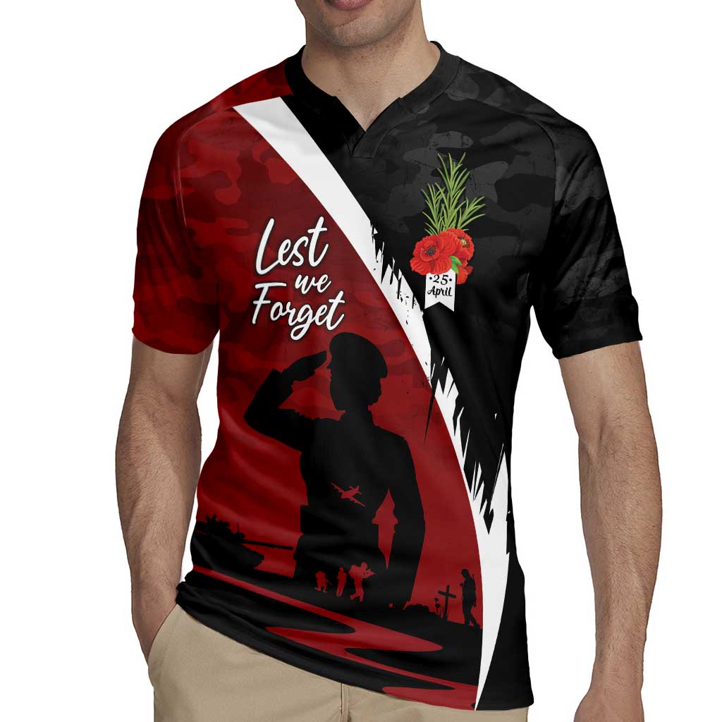 Anzac Day Women Veteran Rugby Jersey Ode of Remembrance