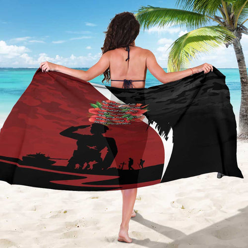 Anzac Day Women Veteran Sarong Ode of Remembrance