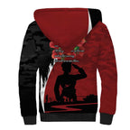 Anzac Day Women Veteran Sherpa Hoodie Ode of Remembrance
