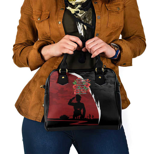 Anzac Day Women Veteran Shoulder Handbag Ode of Remembrance