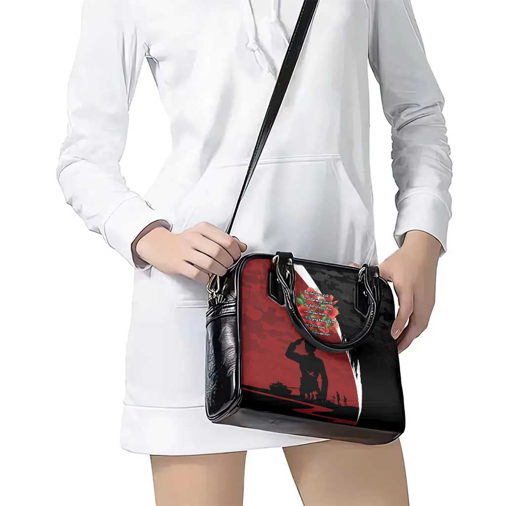 Anzac Day Women Veteran Shoulder Handbag Ode of Remembrance