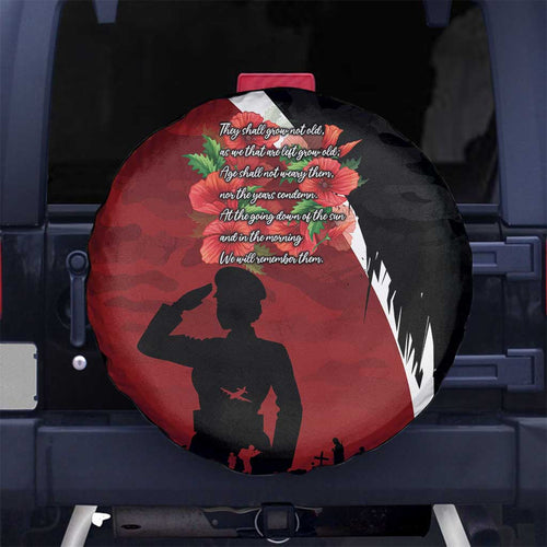 Anzac Day Women Veteran Spare Tire Cover Ode of Remembrance