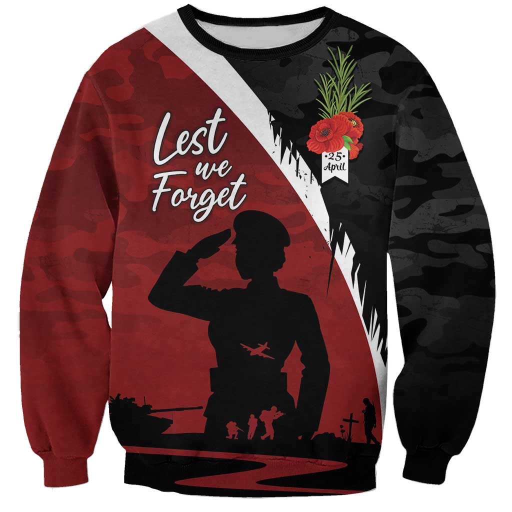 Anzac Day Women Veteran Sweatshirt Ode of Remembrance