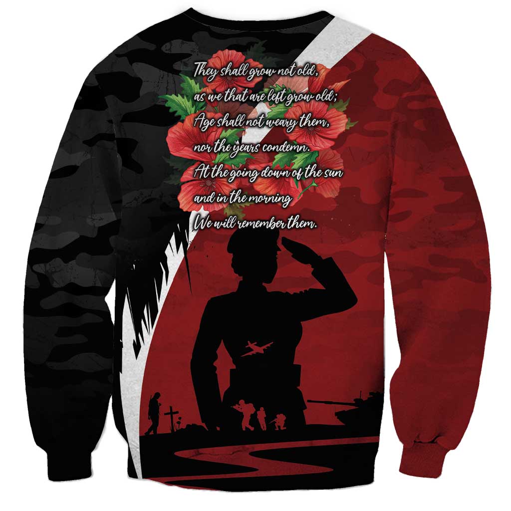 Anzac Day Women Veteran Sweatshirt Ode of Remembrance