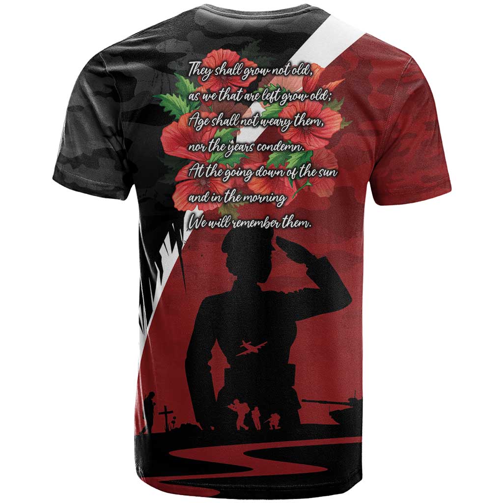 Anzac Day Women Veteran T Shirt Ode of Remembrance