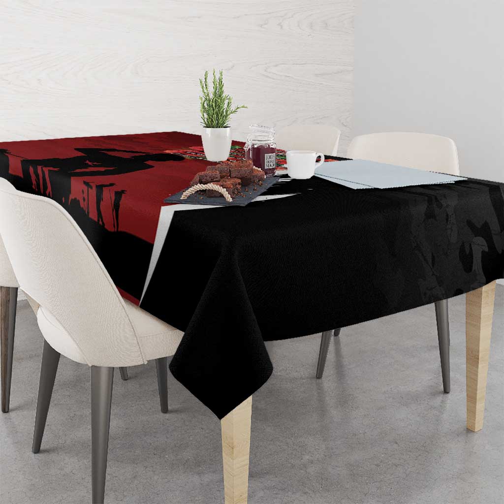 Anzac Day Women Veteran Tablecloth Ode of Remembrance