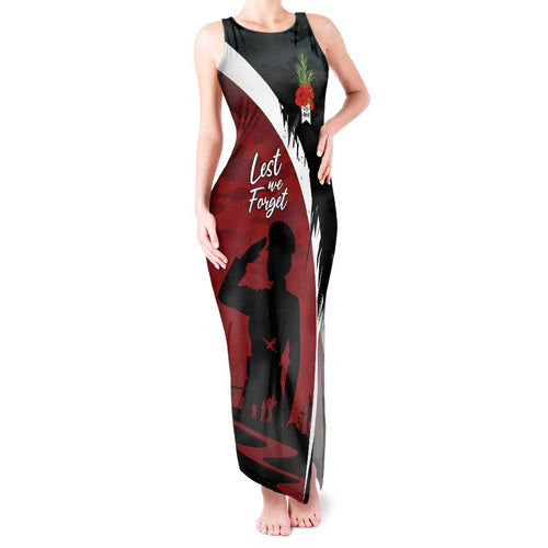 Anzac Day Women Veteran Tank Maxi Dress Ode of Remembrance