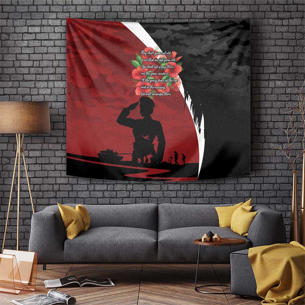 Anzac Day Women Veteran Tapestry Ode of Remembrance