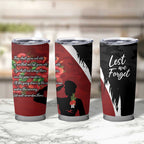 Anzac Day Women Veteran Tumbler Cup Ode of Remembrance