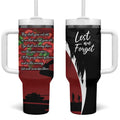 Anzac Day Women Veteran Tumbler With Handle Ode of Remembrance
