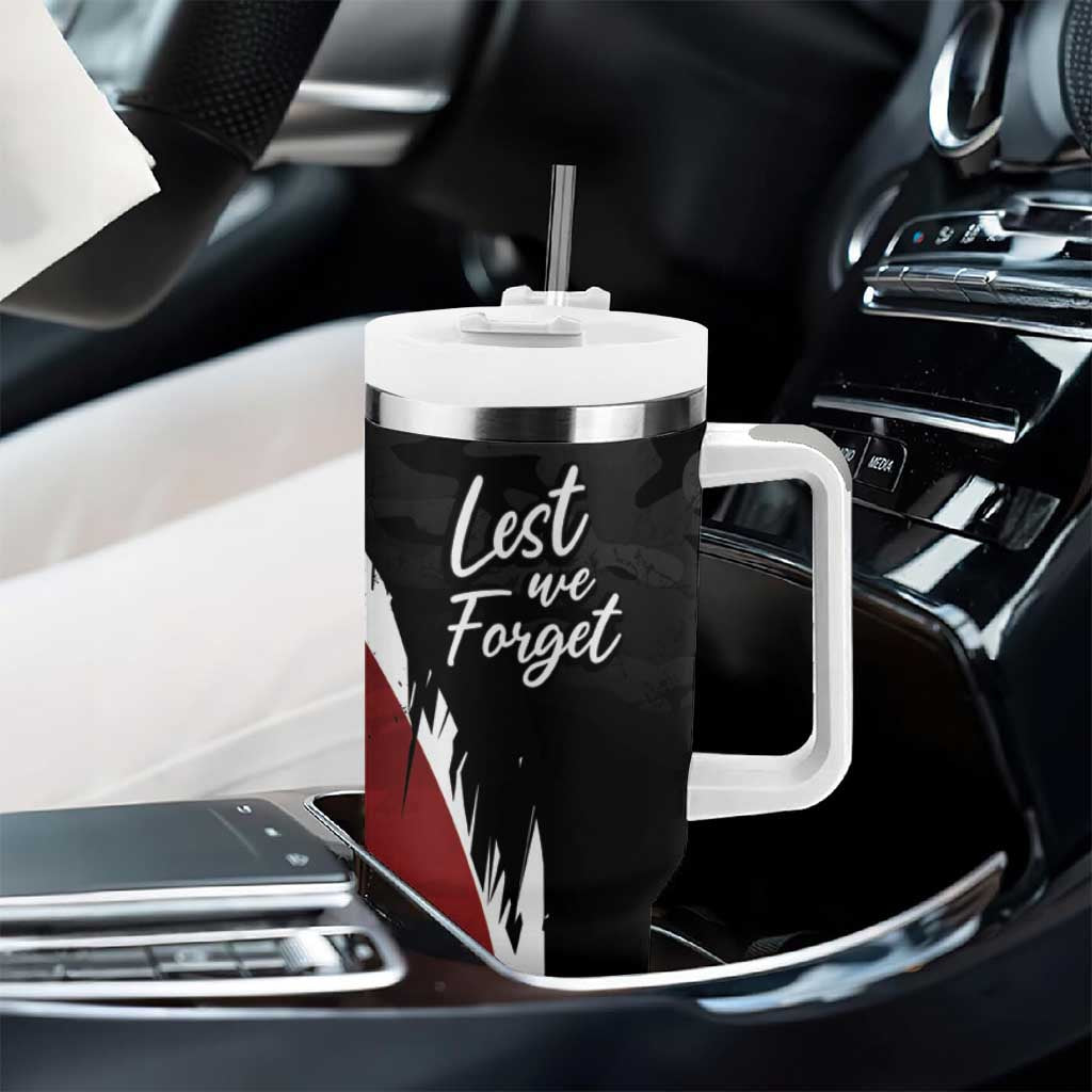 Anzac Day Women Veteran Tumbler With Handle Ode of Remembrance