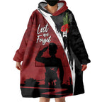 Anzac Day Women Veteran Wearable Blanket Hoodie Ode of Remembrance