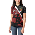 Anzac Day Women Veteran Women Polo Shirt Ode of Remembrance