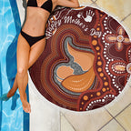 Australia Mother's Day Indigenous Beach Blanket Aboriginal Art