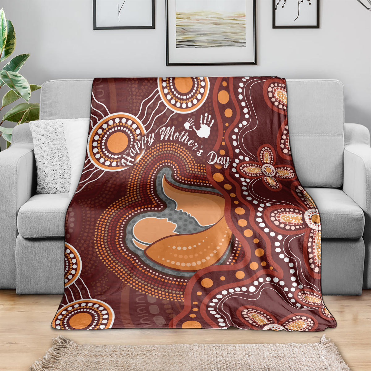 Australia Mother's Day Indigenous Blanket Aboriginal Art