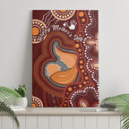 Australia Mother's Day Indigenous Canvas Wall Art Aboriginal Art