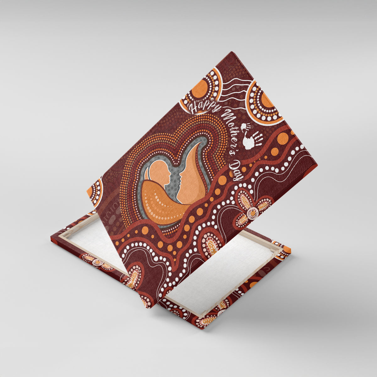 Australia Mother's Day Indigenous Canvas Wall Art Aboriginal Art