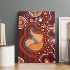 Australia Mother's Day Indigenous Canvas Wall Art Aboriginal Art
