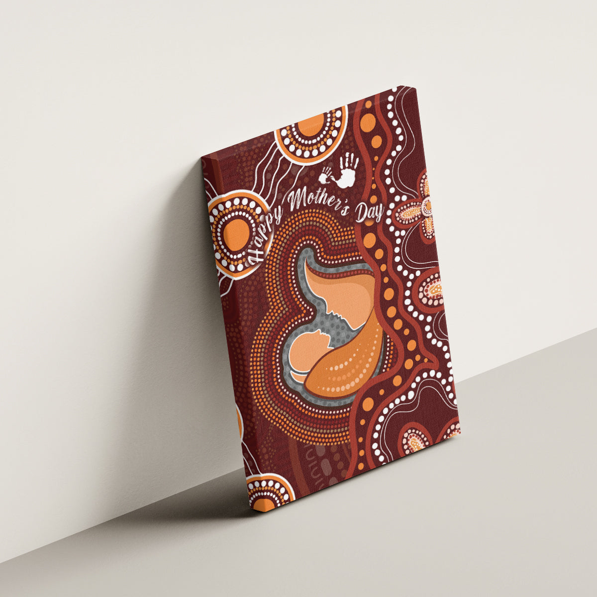 Australia Mother's Day Indigenous Canvas Wall Art Aboriginal Art
