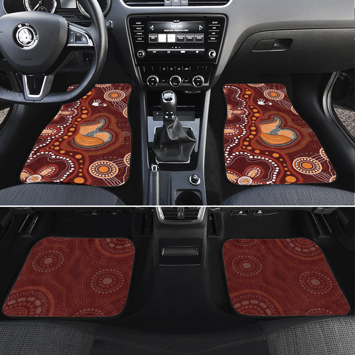 Australia Mother's Day Indigenous Car Mats Aboriginal Art