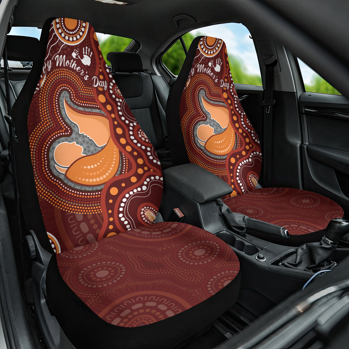 Australia Mother's Day Indigenous Car Seat Cover Aboriginal Art