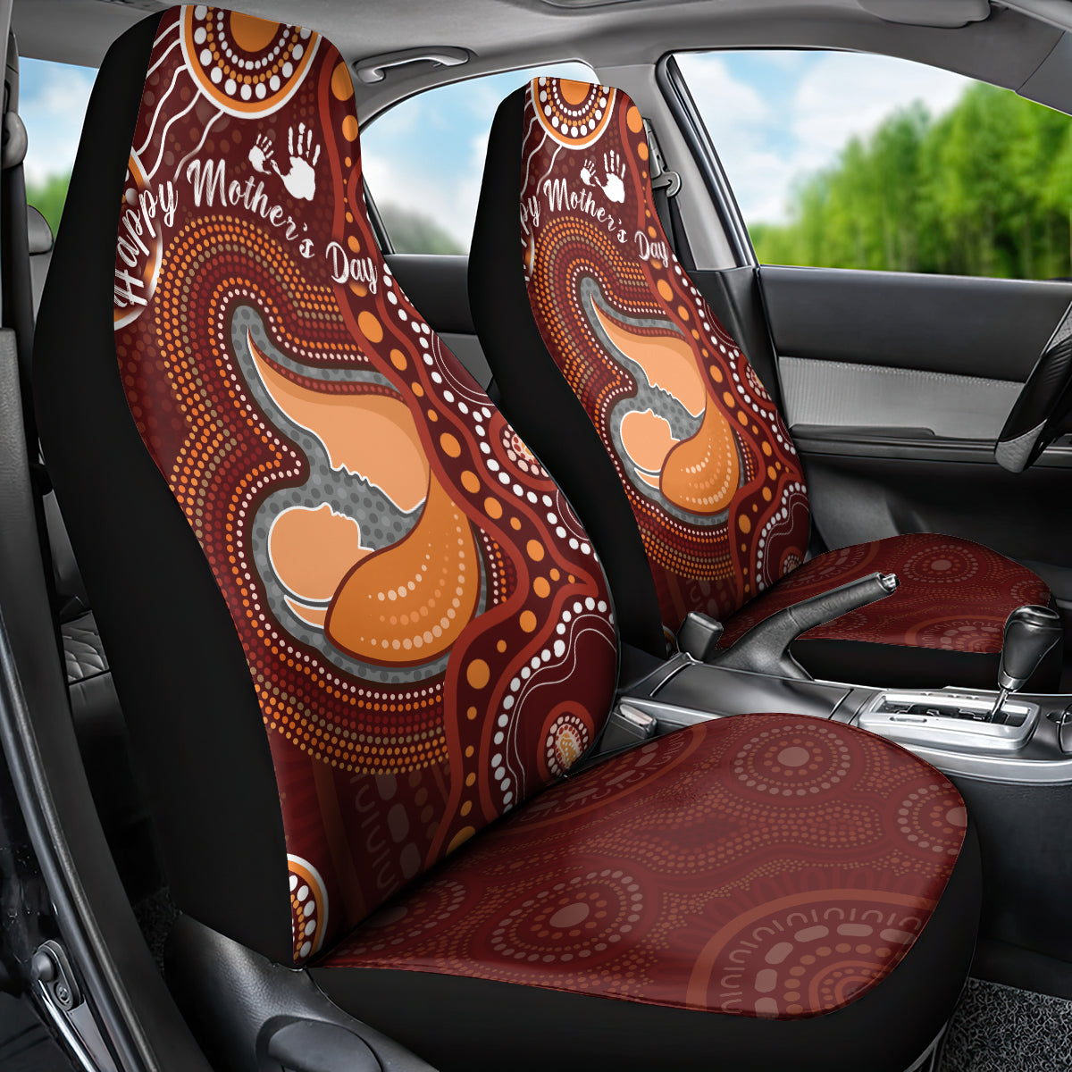 Australia Mother's Day Indigenous Car Seat Cover Aboriginal Art