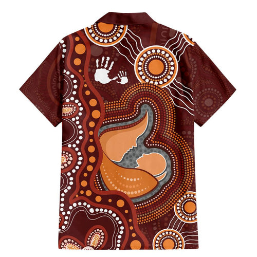 Australia Mother's Day Indigenous Family Matching Mermaid Dress and Hawaiian Shirt Aboriginal Art