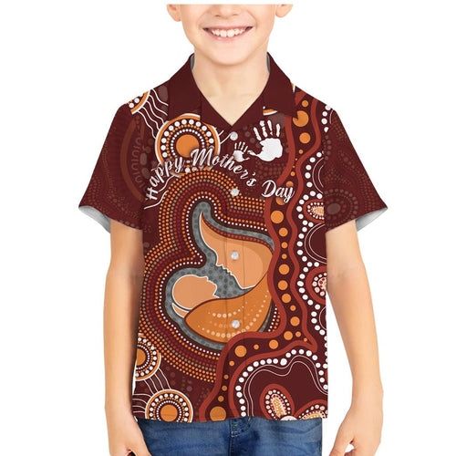 Australia Mother's Day Indigenous Family Matching Mermaid Dress and Hawaiian Shirt Aboriginal Art