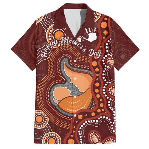 Australia Mother's Day Indigenous Family Matching Puletasi and Hawaiian Shirt Aboriginal Art