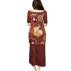 Australia Mother's Day Indigenous Family Matching Puletasi and Hawaiian Shirt Aboriginal Art
