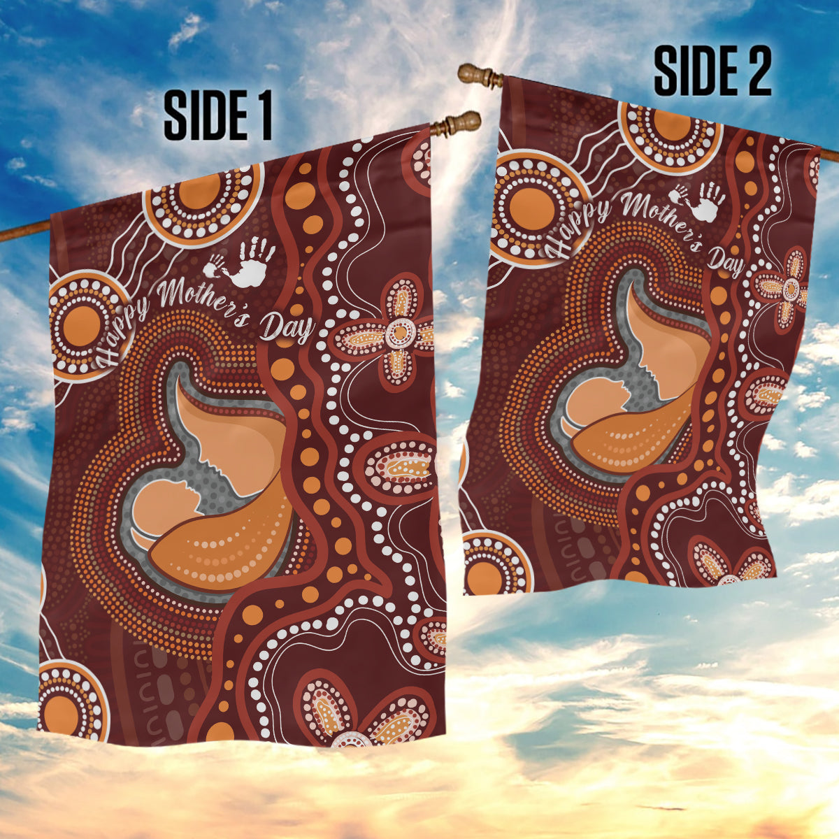 Australia Mother's Day Indigenous Garden Flag Aboriginal Art