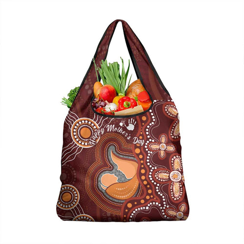 Australia Mother's Day Indigenous Grocery Bag Aboriginal Art