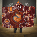 Australia Mother's Day Indigenous Hooded Blanket Aboriginal Art