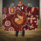 Australia Mother's Day Indigenous Hooded Blanket Aboriginal Art