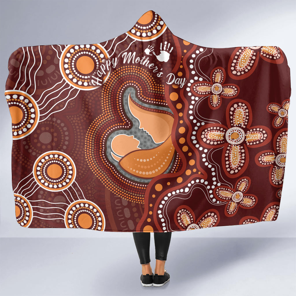 Australia Mother's Day Indigenous Hooded Blanket Aboriginal Art